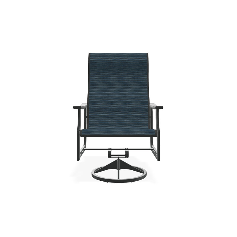 St. Catherine Polymer Outdoor Lounge Chair, Graphite, Alloy Sunbrella®