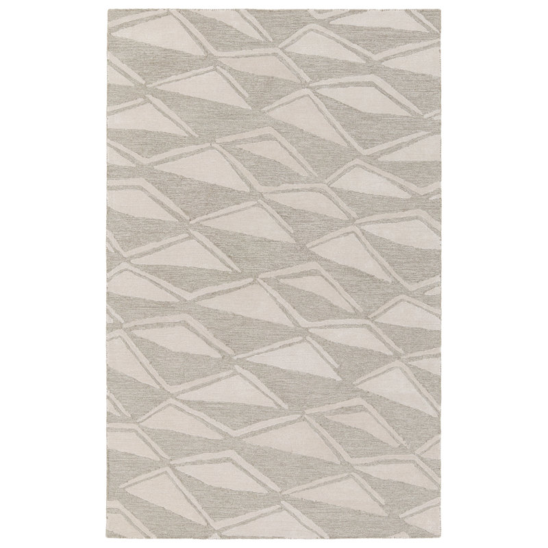 Etho By Nikki Chu MovranTufted Tribal Gray Area Rug, Rectangle 8'6" x 11'6"