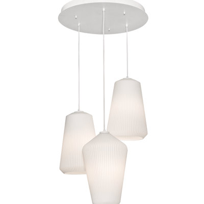 Luminaire suspendu triple Lily
