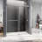 76 in. H Double Added Frameless Shower Door with Clear Glass-85011295