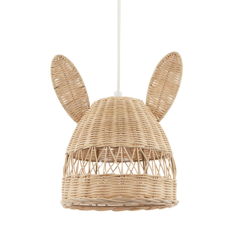 28cm H Rattan Novelty Pendant Shade ( No Direct Attachment Method ) in Brown