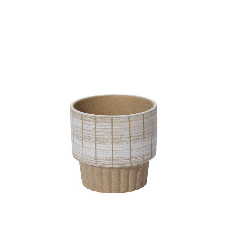Pot de fleurs en céramique Kiannah, H 5,25 po x l 5,25 po x P 5,25 po