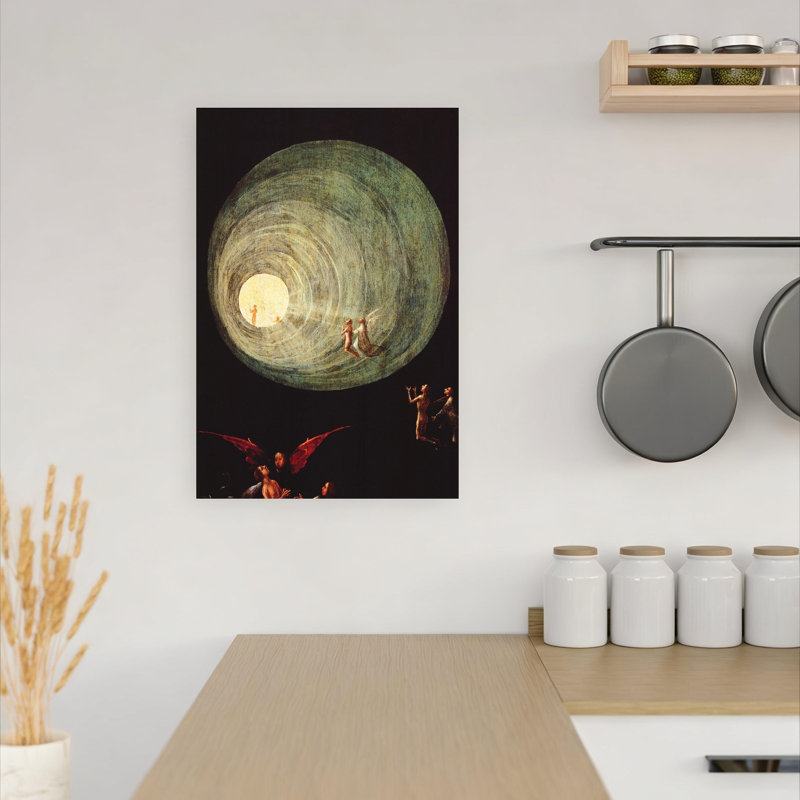 The Ascent Of The Blessed Abstract Contemporary Architecture Wall Art Print by Hieronymus Bosch - Wrapped Canvas Print