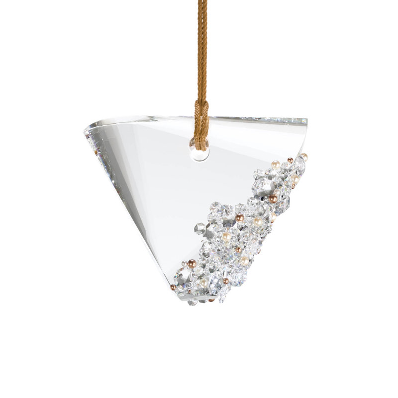 Addesion 1 - Light LED Pendant, Polished Chrome/Black Rope