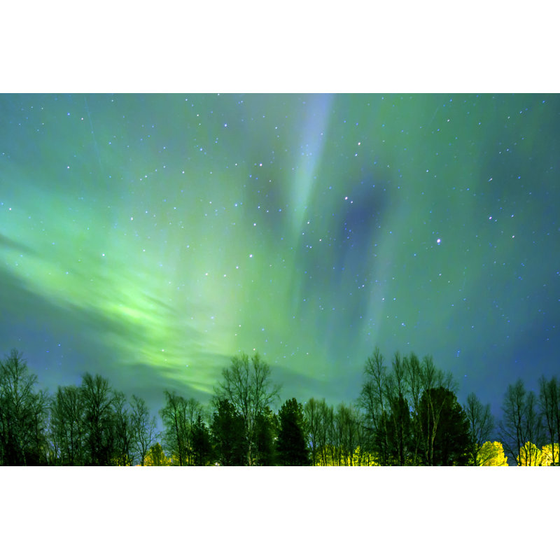Northern Lights (Aurora Borealis) by Meinzahn - Wrapped Canvas Print, 81cm H x 122cm W