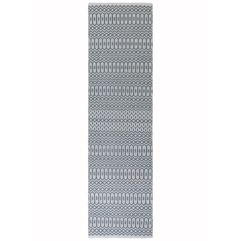 Perrotta Geometric Hand Woven Kilim Indoor / Outdoor Area Rug, Runner 66 x 240cm