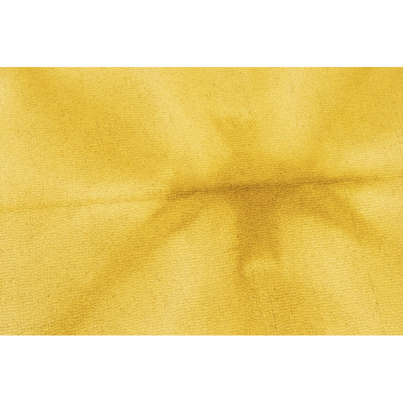 Rectangle Shallu Golden Yellow Tie-Dye 5X8 Hand-Tufted Modern Rug