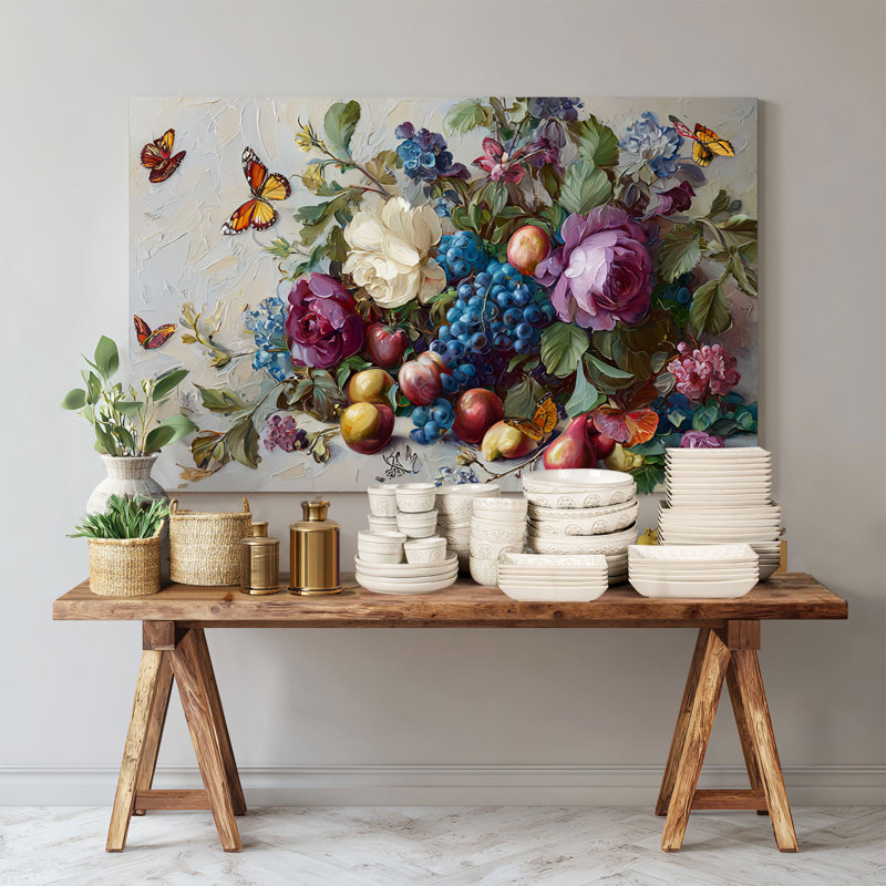  Ensemble de 4 grandes assiettes rectangulaires en céramique embossée 9,85 pouces 25 oz, allant au micro-ondes, pour pâtes, salade et repas (motif floral damassé)