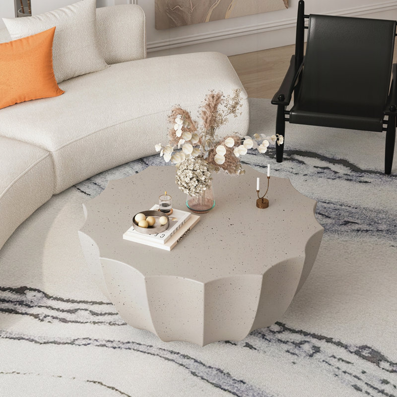 Table basse imperméable 35,43 po, Blanc