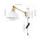 Cimarron Iron Plug-in Swing Arm Sconce with USB Charging Port