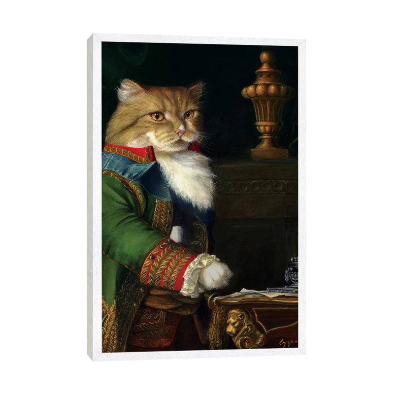 Waldo - Print on Canvas, 101.6 cm H x 66.04 cm W, White Framed