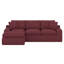 Canapé rembourré Boneless avec coussin double couche et poches latérales-1207234663