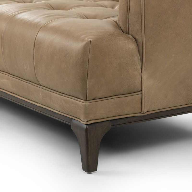 Dylan Sofa, Palermo Drift Top Grain Leather, Sienna Brown