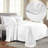 Superior Solitaire Waffled Matelassé Bedspread Set with Shams-2045350944-2045351124