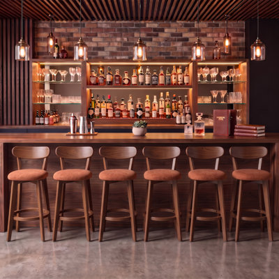 Tabouret de bar en bois massif Nordic