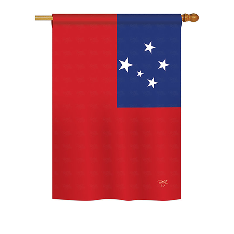 Drapeau Samoa, H 18,5 po x l 13 po