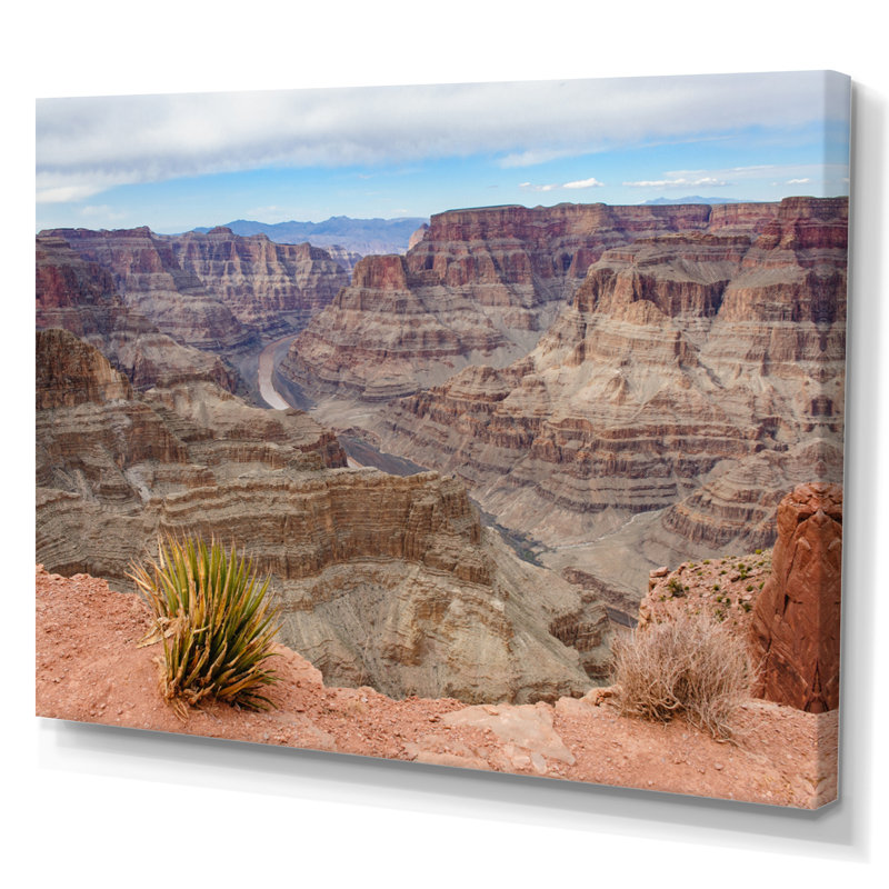 Grand Canyon à l'Ouest de l'Arizona II, H 12 po x l 20 po x P 1 po, Toile tendue