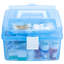 Panier en plastique bleu