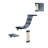 Sam's Pets Addison Wall Climber Cat Tree In Grey-multi Level -scratch Post -soft Material For Comfort -ideal For Cats Of All Life Stages