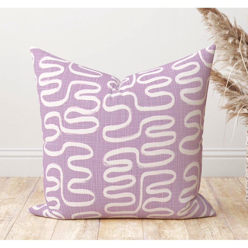 Housse de coussin en coton lavande, Square 21"