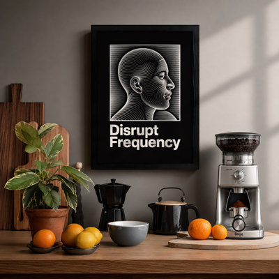 Frequency Disrupted Industrial - Framed Print