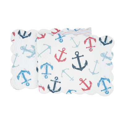 Croce Anchors Away Cotton Table Runner