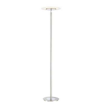 Ackermann 71'' Satin Nickel LED Torchiere Floor Lamp
