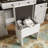 61.5" Farmhouse Vanity Desk With Mirror And LED Lights