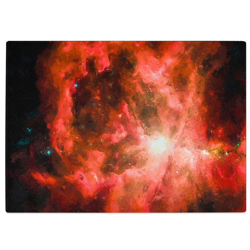 Tempered Glass Universe in Abstract Vol.3 Chopping Board, 39 cm W x 28.5 cm L