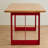 Innovative Durable Solid Wood Carbon Steel Table-107357459