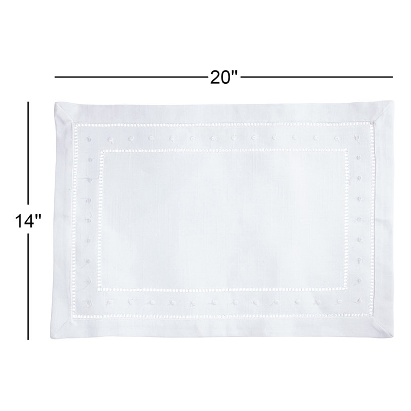 Polyester No Pattern Rectangle Placemat