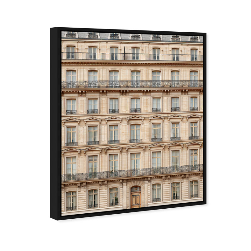 Sculpted Facade Print by Oliver Gal, 25"H x 31"W, Black Floater Frame