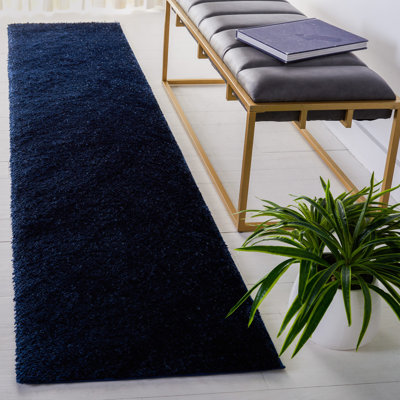 Tapis bleu marine Power Loom
