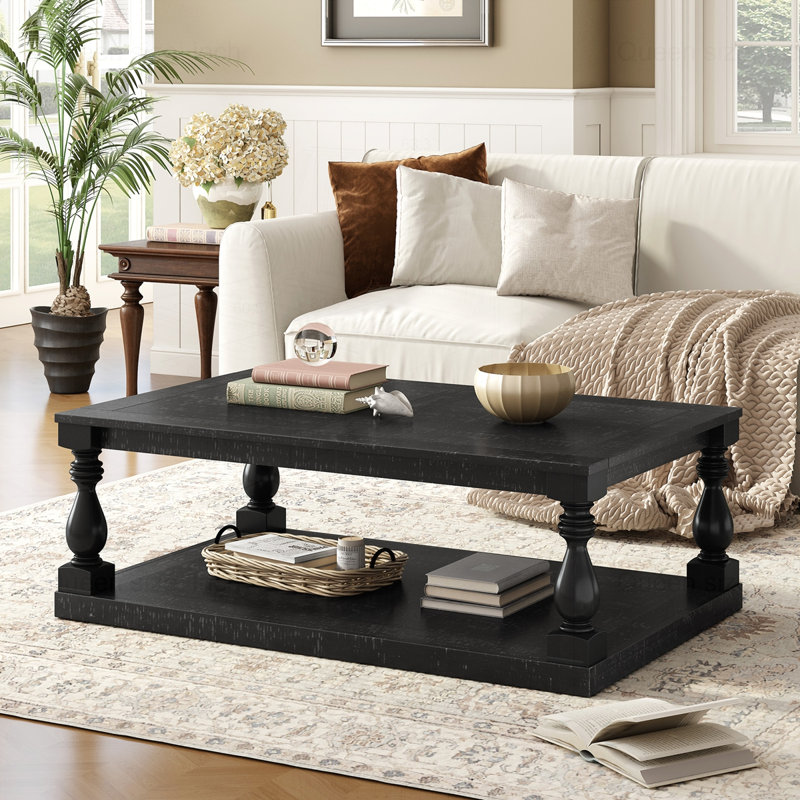 Table basse Modern Farmhouse, Noir