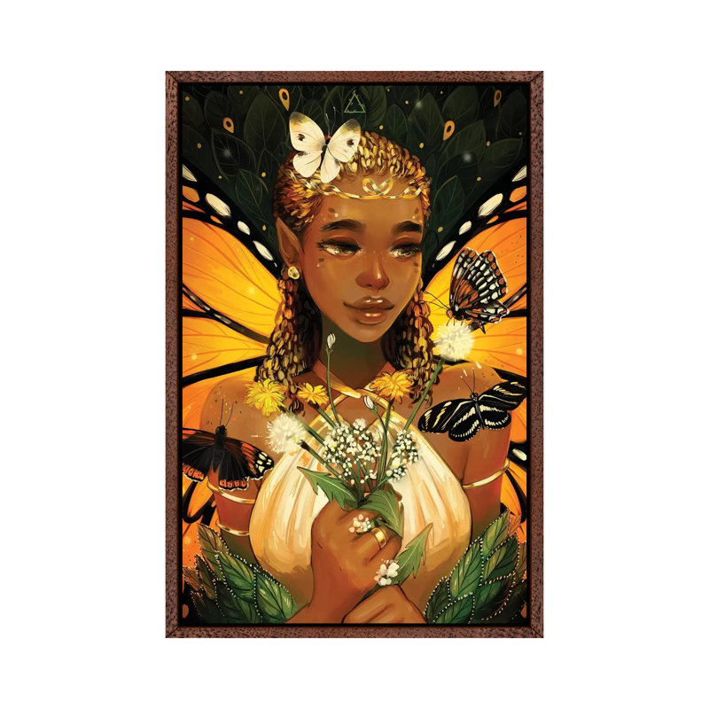 Monarch by Geneva B - Print on Canvas, 66.04 cm H x 45.72 cm W, Classic Brown Wood Framed