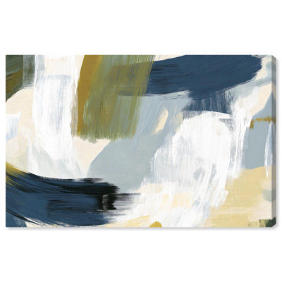 Art Remedy, bloc de couleurs abstrait sur toile texturée, verts II