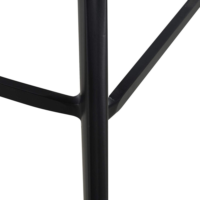 Gully Upholstered Counter Stool with Metal Frame, Brown