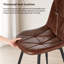 47cm H Upholstered Side Chair in Brown