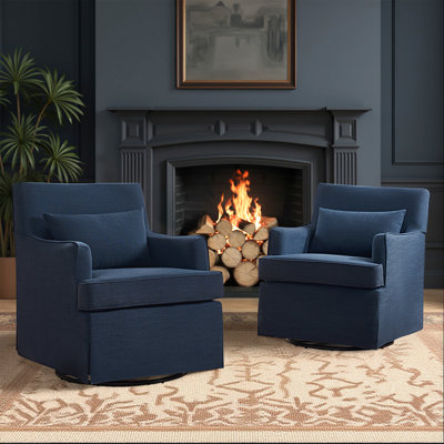 Chaise berçante pivotante avec dossier rembourré Jaxon