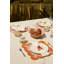 Flower Bread Basket - Pink Trim