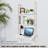 3 Piece Metal Bracket Shelf with Towel Bar