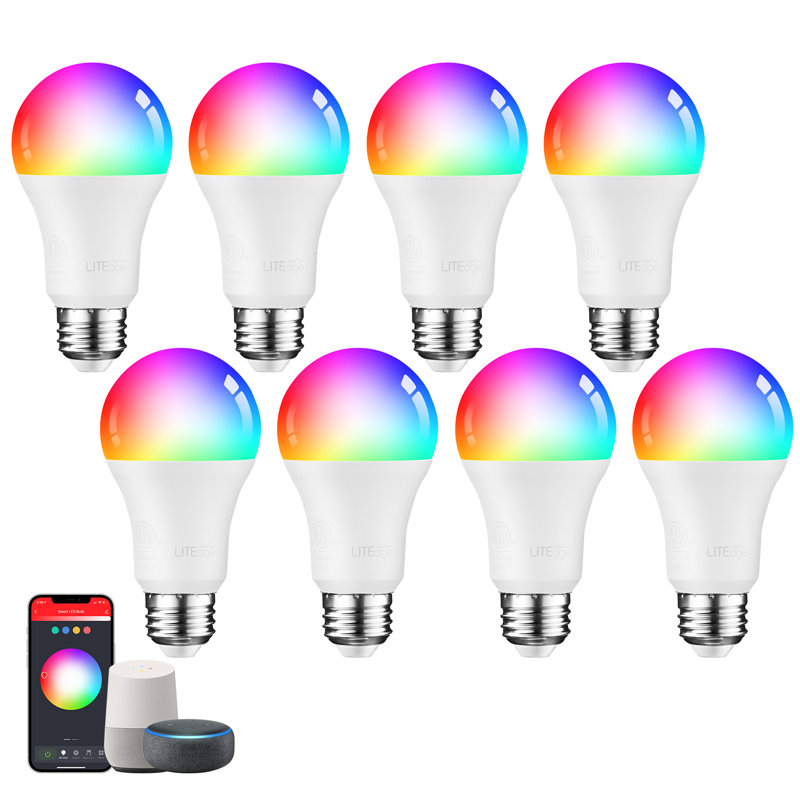 Ampoule DEL intelligente A19 à intensité variable 9 W (60 W équiv.) À culot réglable E26