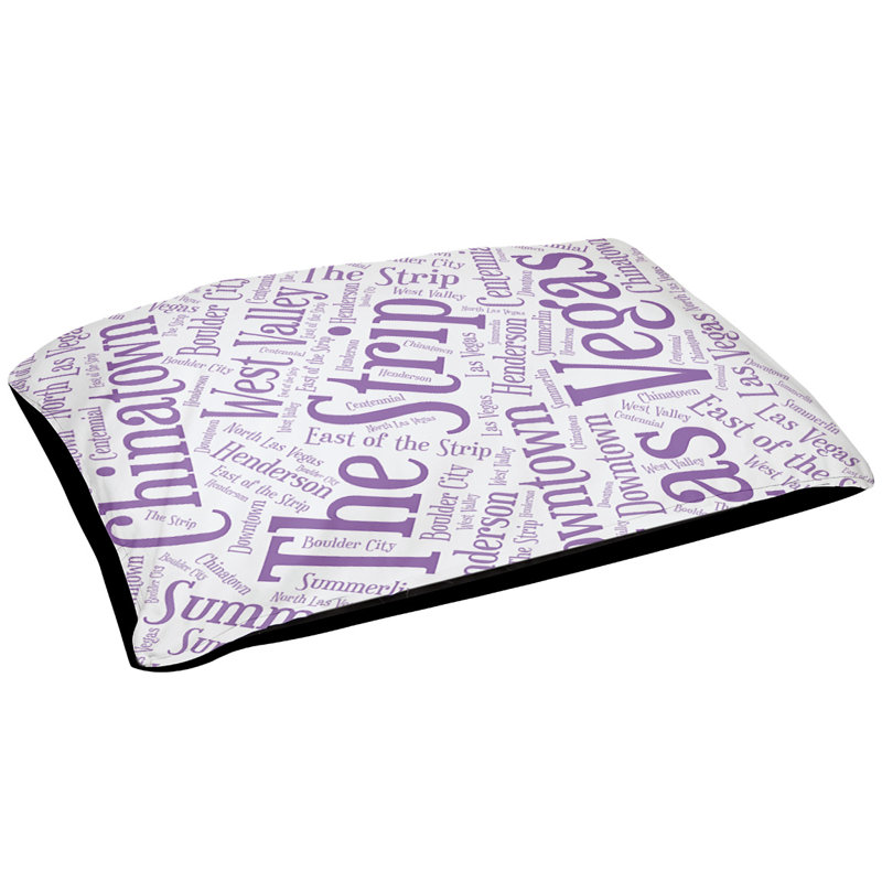 Oreiller rectangulaire designer, Moyen L 40 po x l 30 po, Mauve, Las Vegas