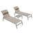 Outdoor Adjustable Backrest Leisure Recliner (Set of 2 Chairs with Table)-108837572