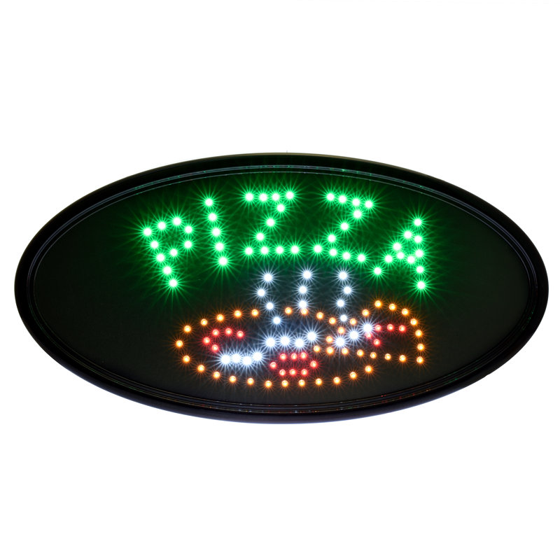 23'' Text & Numbers Themed LED Sign, 23" H x 14" W x 1"D