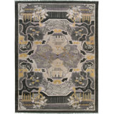 Geisha Wool Floral Area Rug