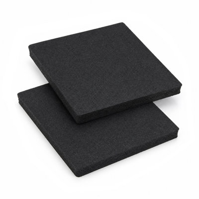 RV Stabilizer Jack Pads, 8.5 Inch / 12 Inch Heavy‑Duty Rubber Leveling Blocks, Anti‑Slip Textured Surface, Tool‑Free Setup for Trailers and RV Stabilizer Points