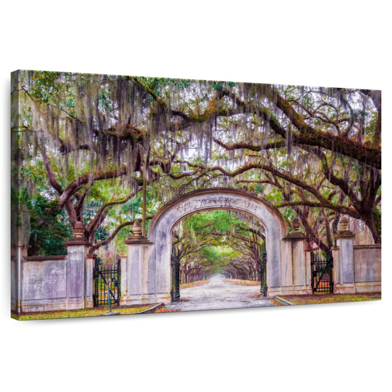 Entrée de la plantation Nicci Wormsloe, H 30 po x l 45 po