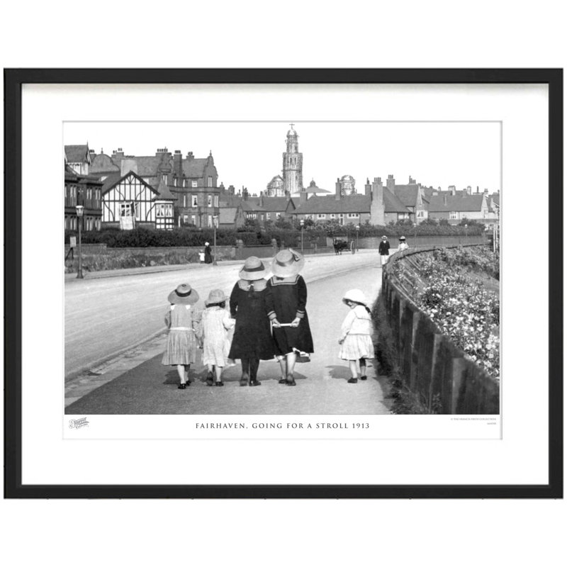 Fairhaven, Going For A Stroll 1913 - Single Picture Frame Print, 28cm H x 36cm W x 2.3cm D