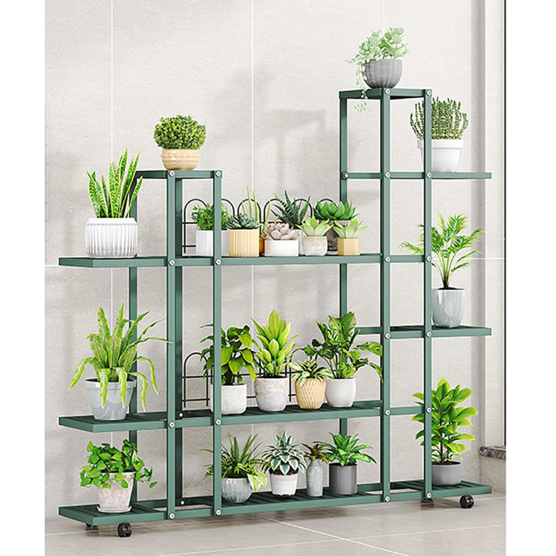 Support pour plante à plusieurs niveaux, Vert